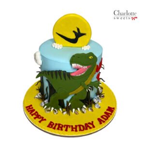 Dino Birthday Cake