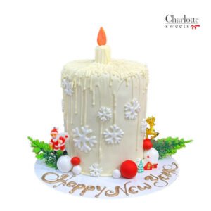 New Year Candle Cake