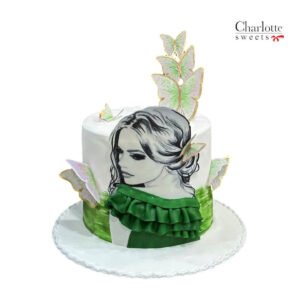 Green Butterfly Cake