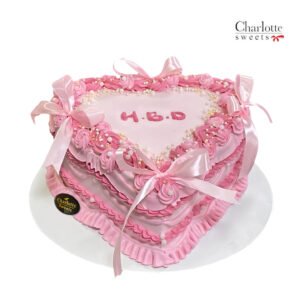 Cream Heart Cake