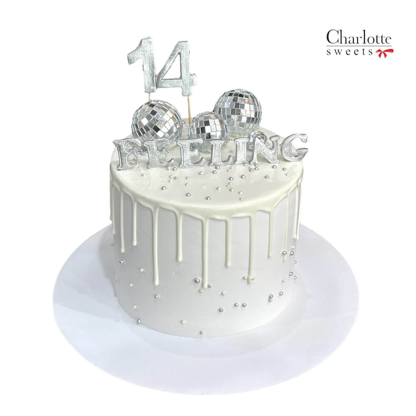 Silver Birthday Cake