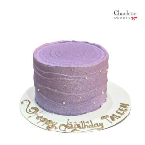 1 Tier Purple Cake