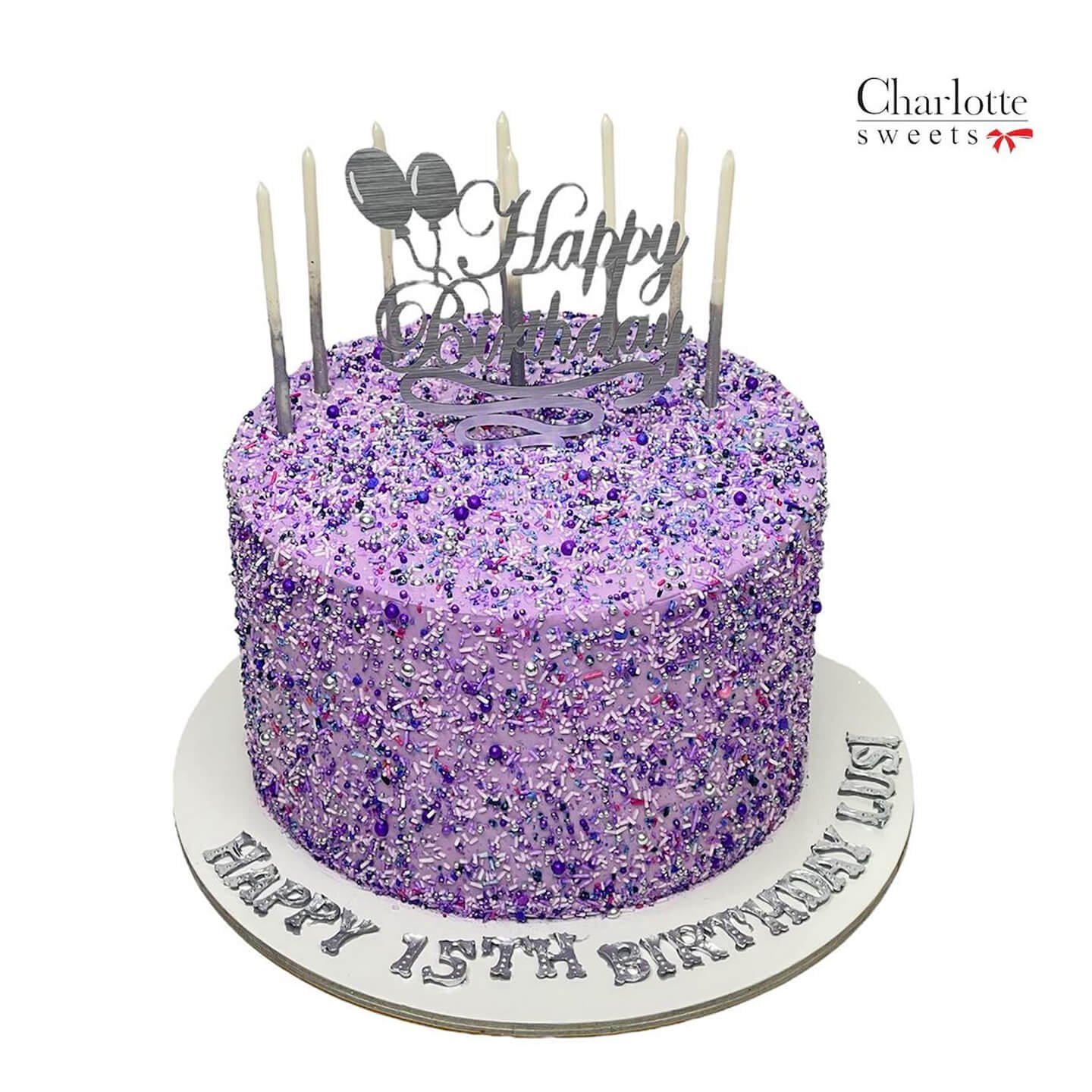 Purple Color Cake