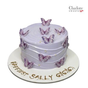 Purple Butterfly Cake