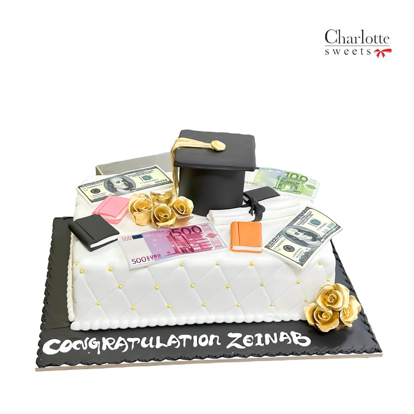 Finance Graduation Cake