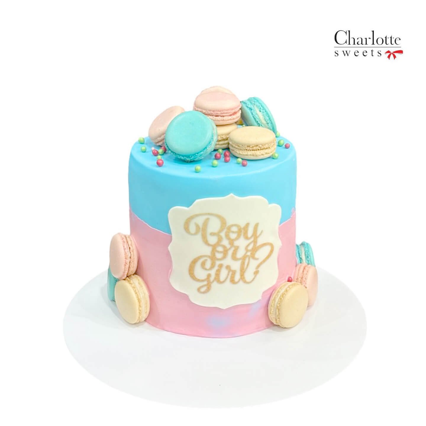 Gender Reveal Cake Design