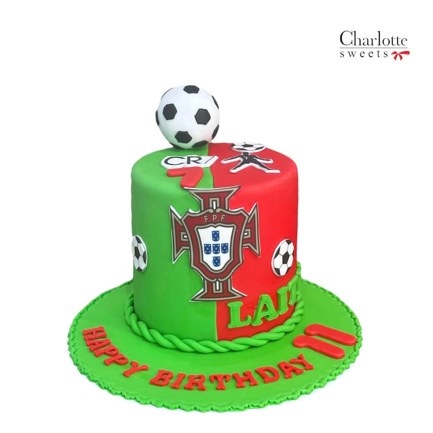 Portugal Football Cake