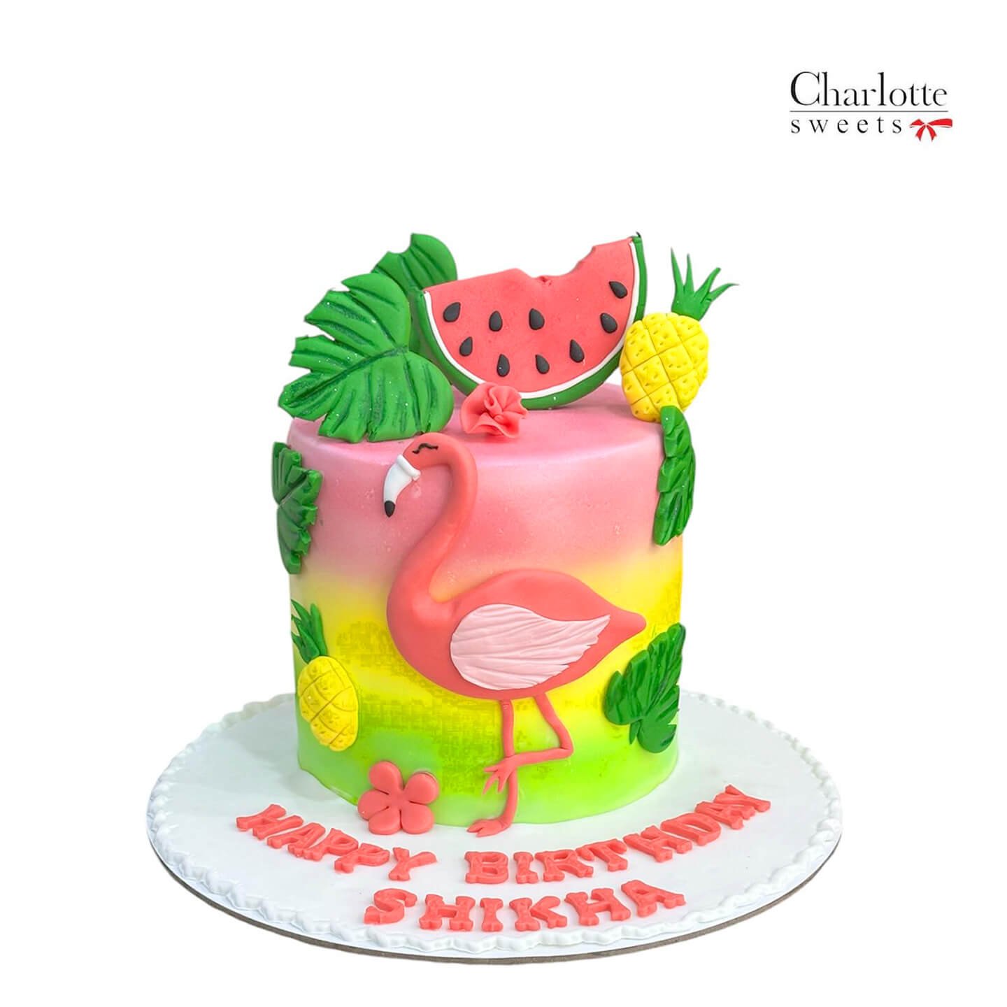 Flamingo Cake Design