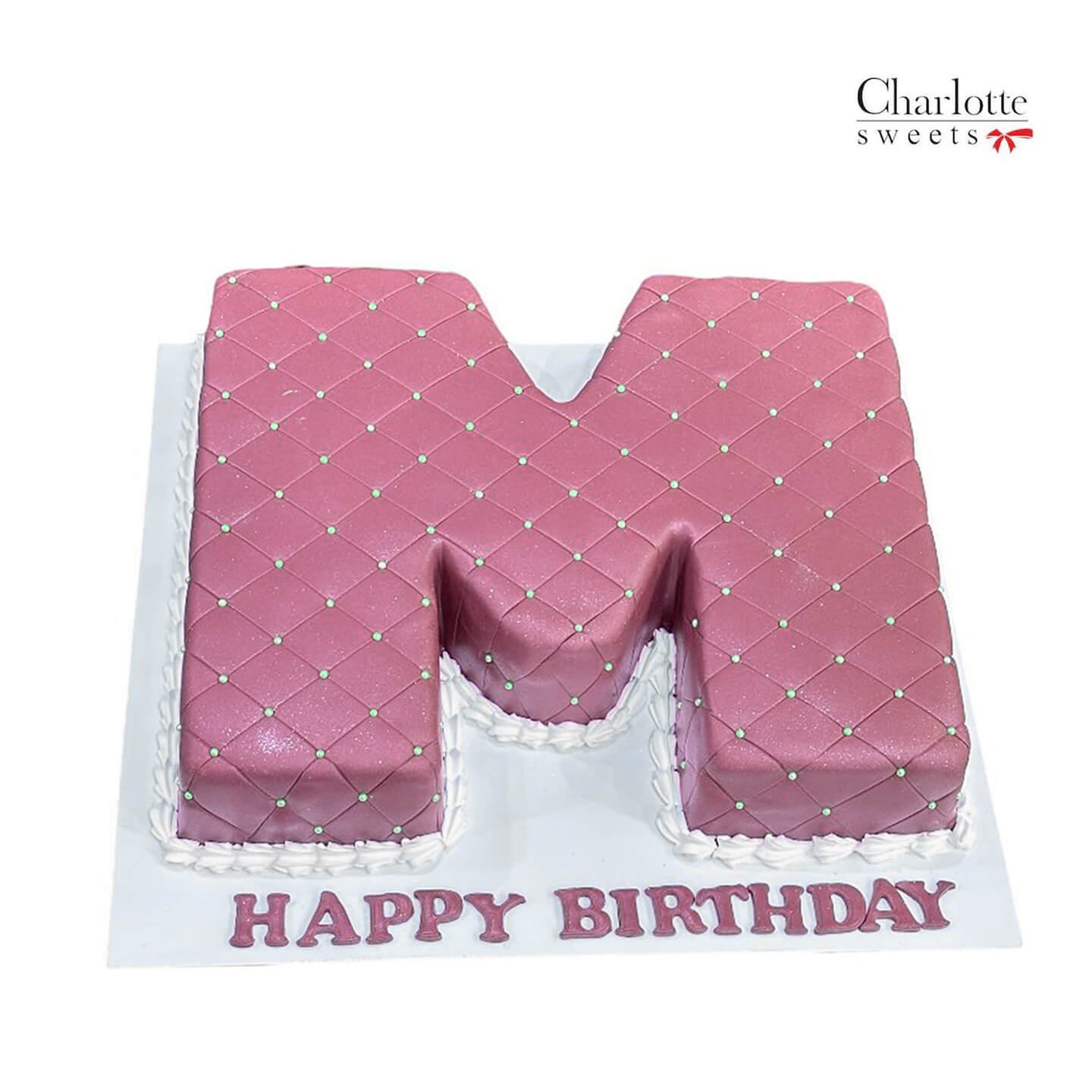 Letter M Cake Design