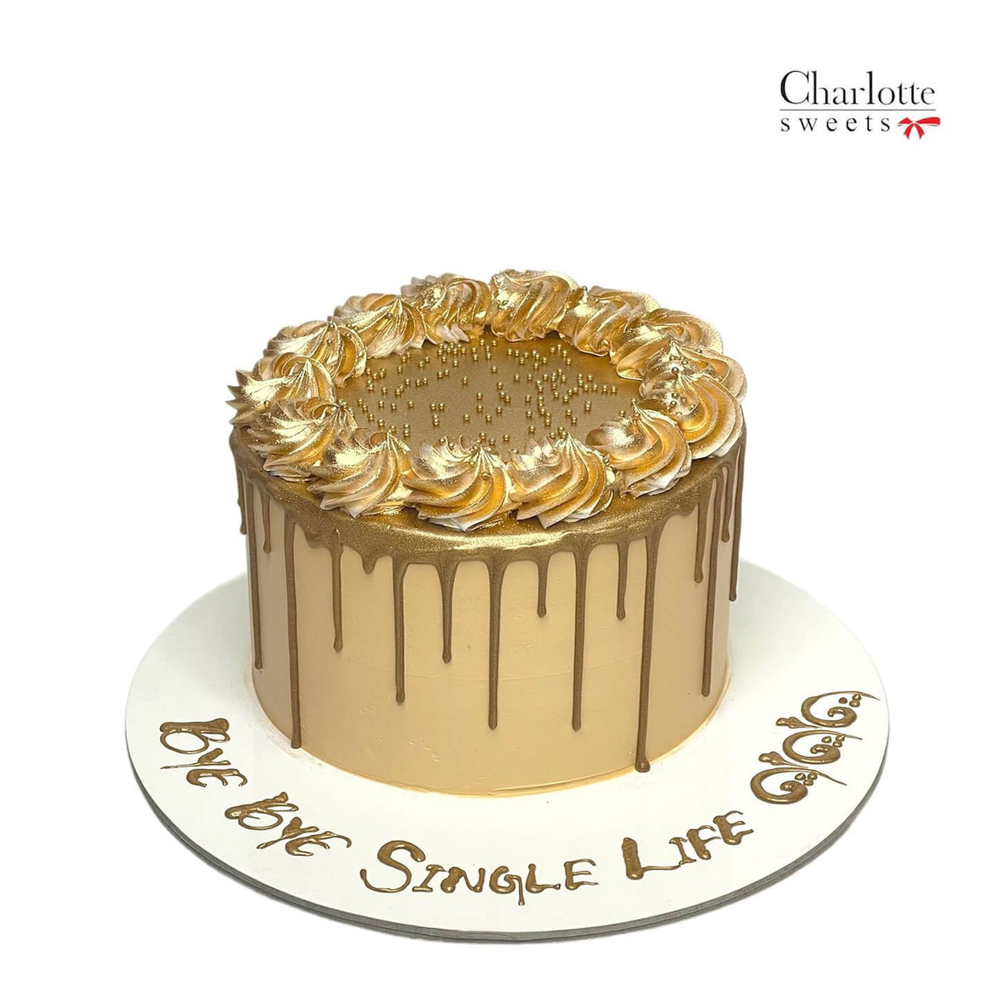 Golden Cake Design