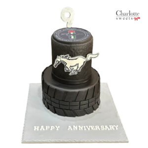 2 Tier Mustang Cake