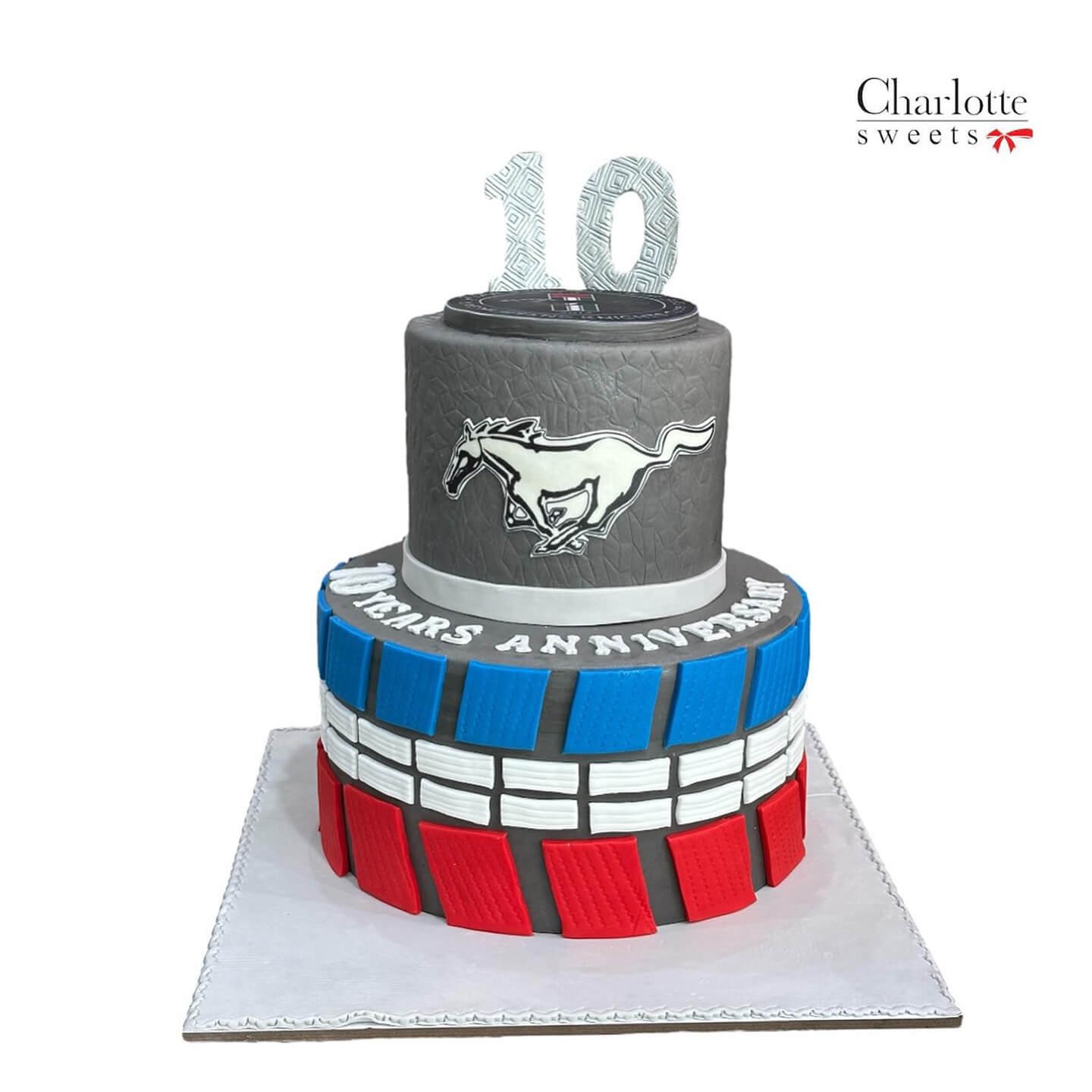 Mustang Cake Design