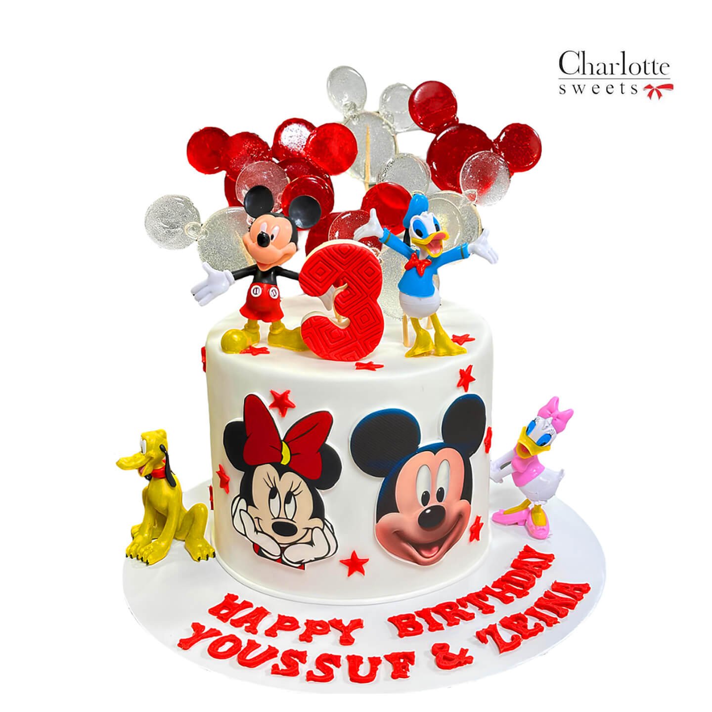 Mickey and Minnie Cake