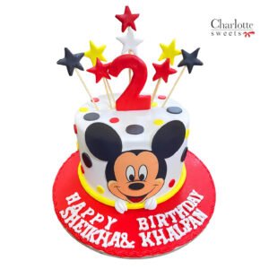 Mickey Mouse With Cake