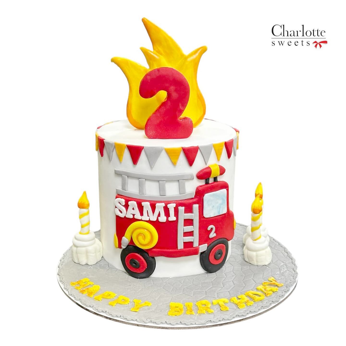 Fire Truck Cake