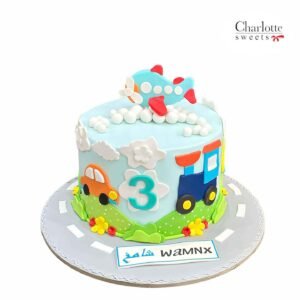 Transport Theme Cake