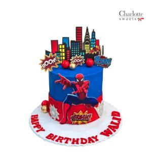 Spiderman Theme Cake