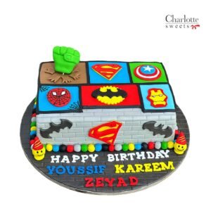 Cake With Superheroes