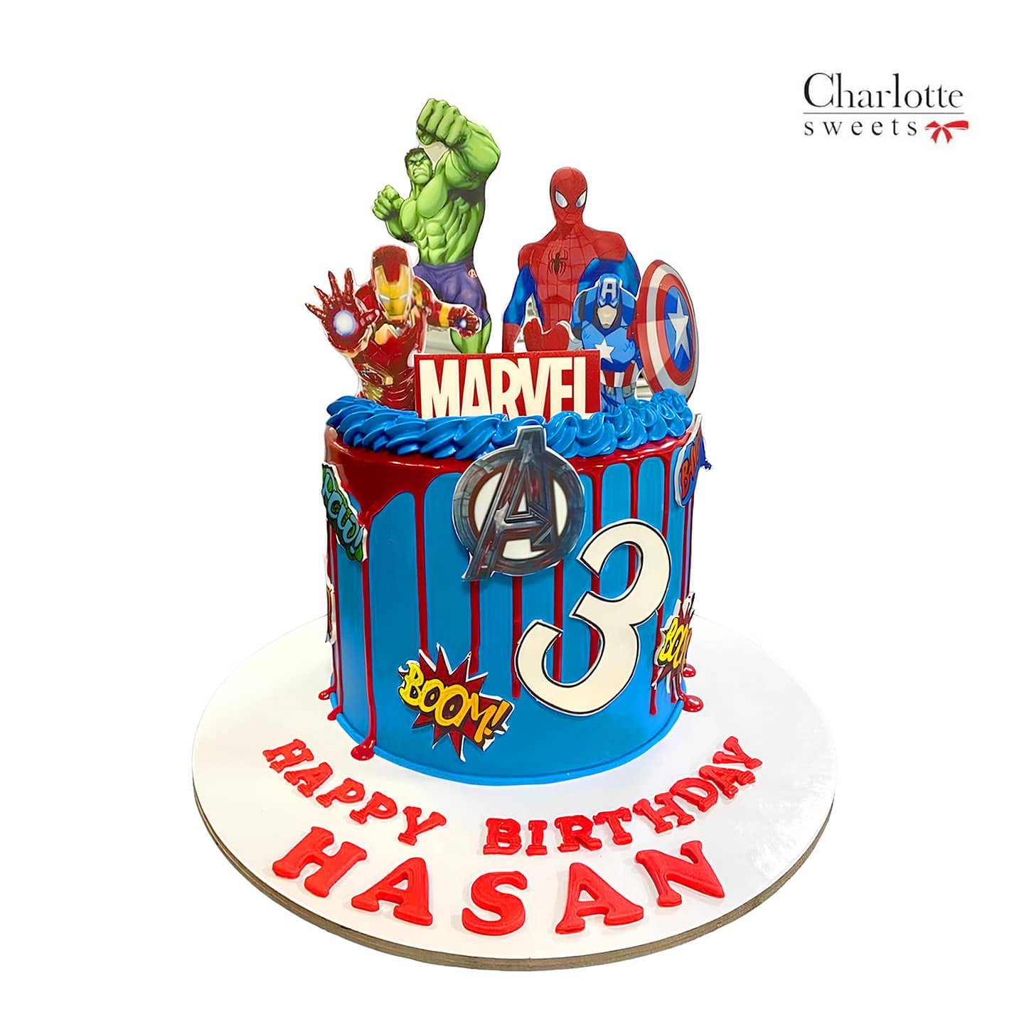 Spider Man Birthday Cake