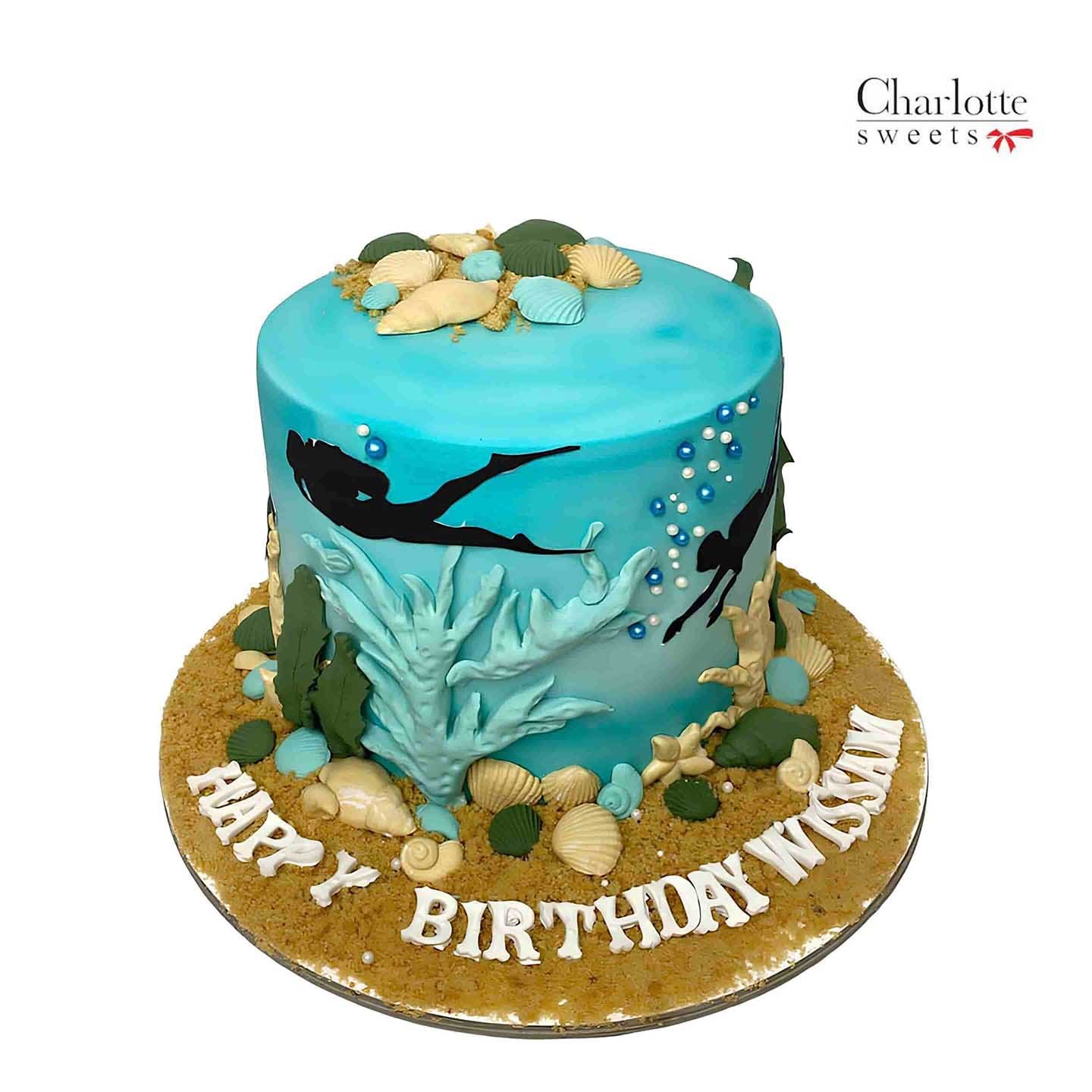 Underwater Theme Cake