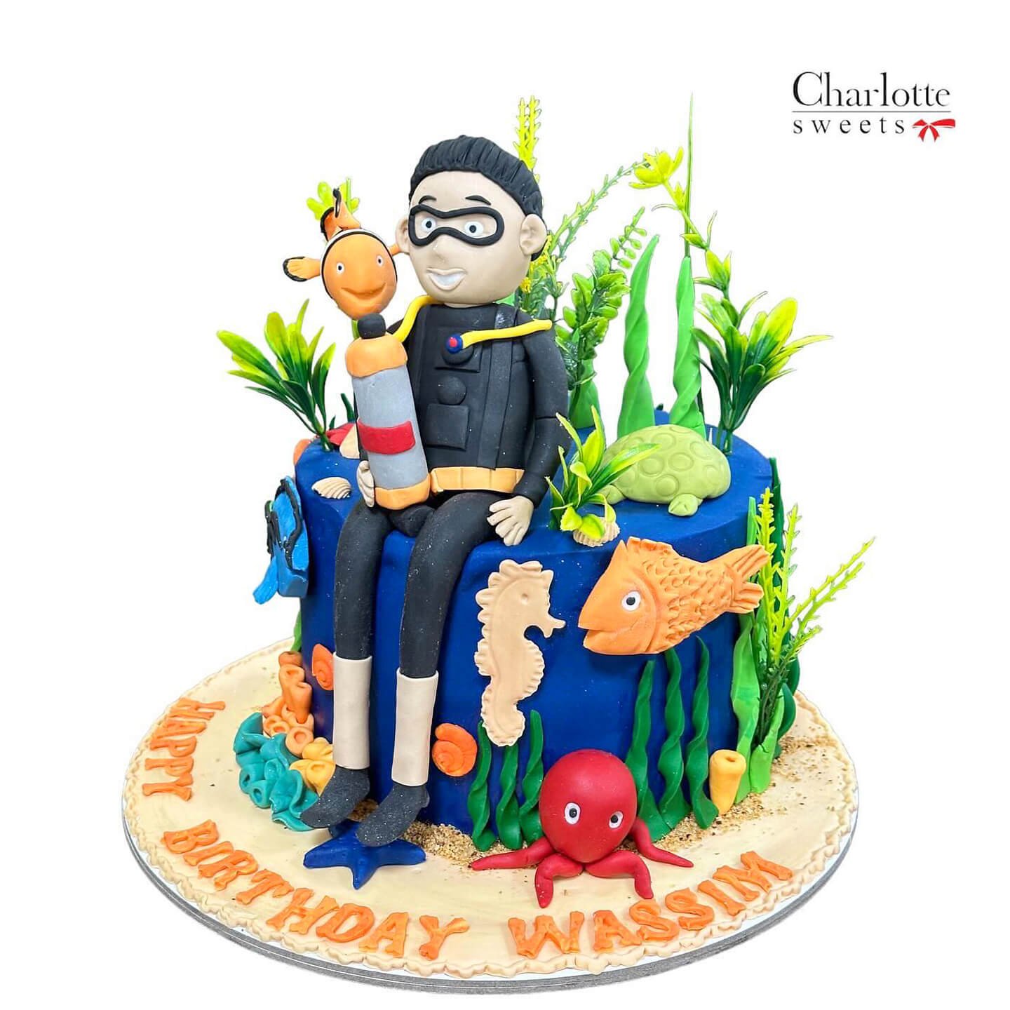 Scuba Diving Cake