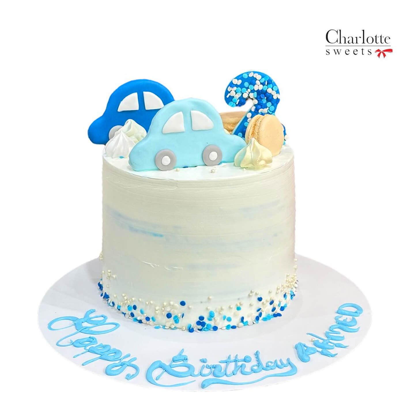 Blue Car Cake