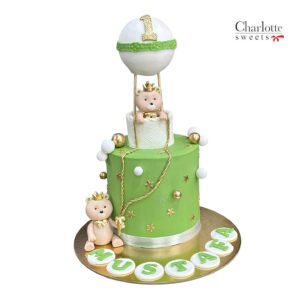 Teddy Bear First Birthday Cake