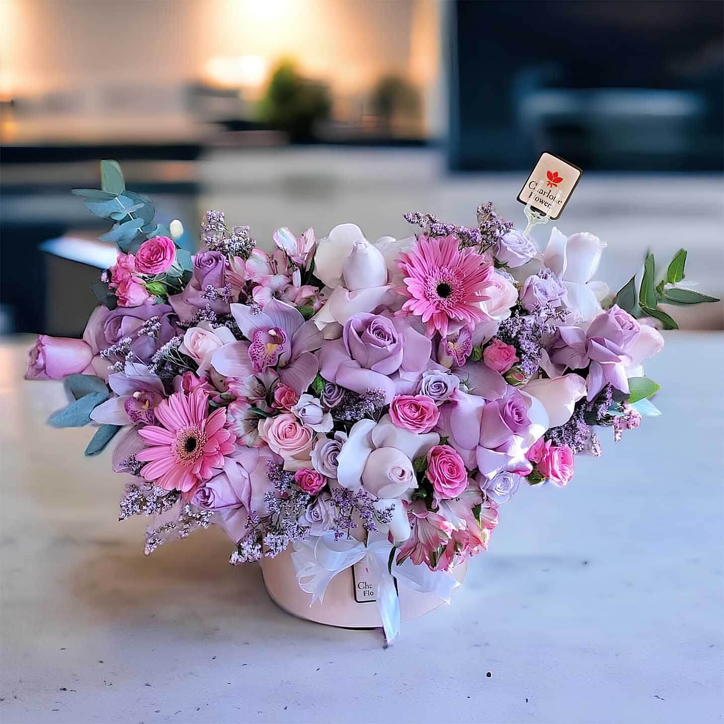Purple Flower Box