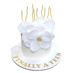 Birthday Cake In Flowers