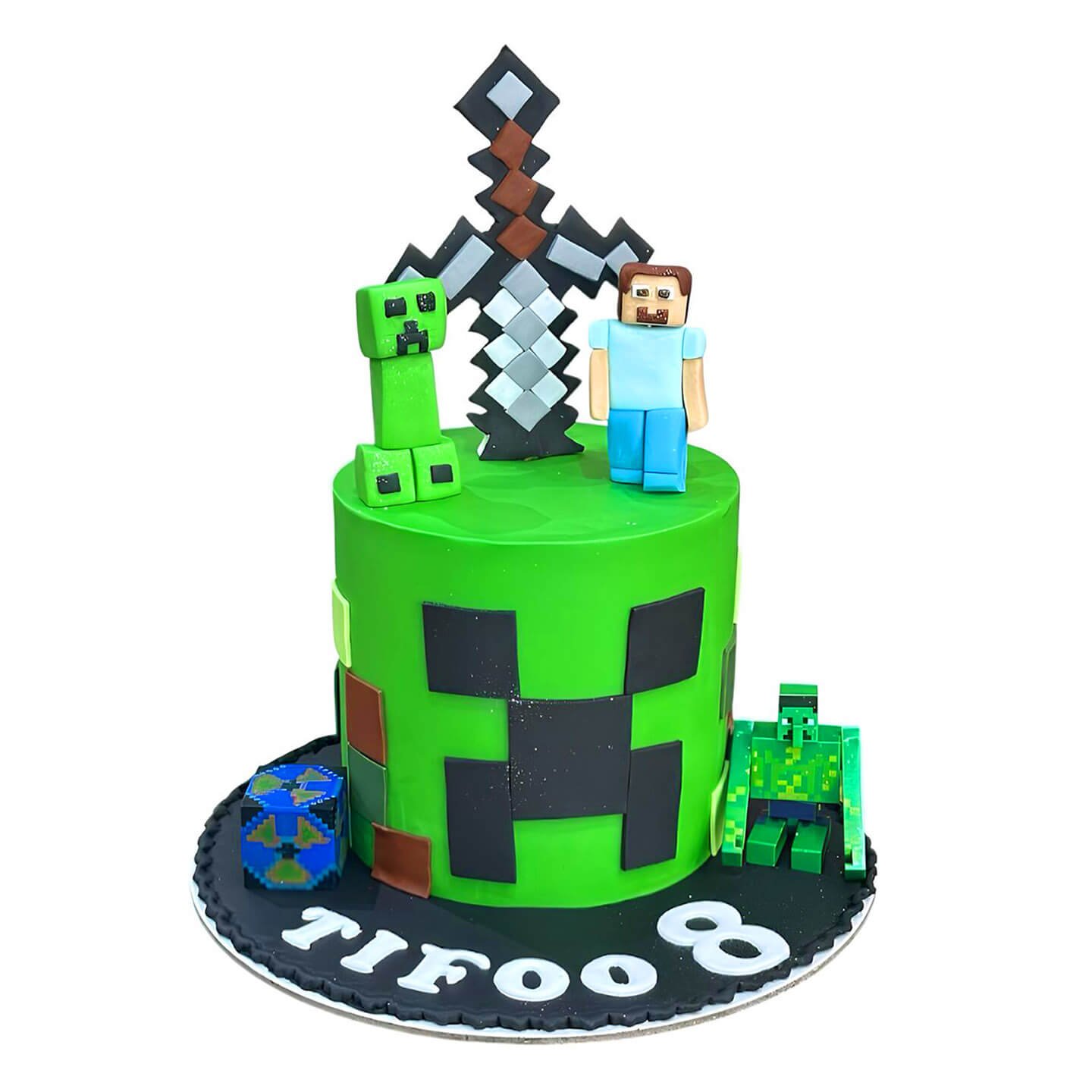 Birthday Minecraft Cake
