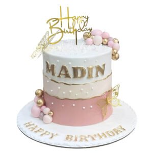 Gold and Pink Cake
