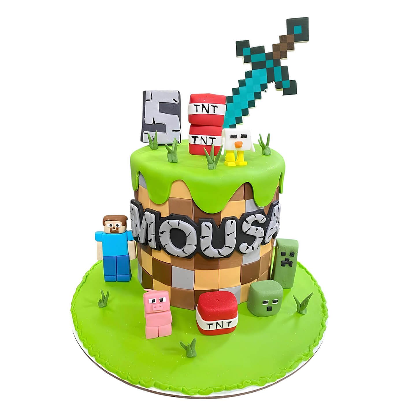 Minecraft Birthday Cake