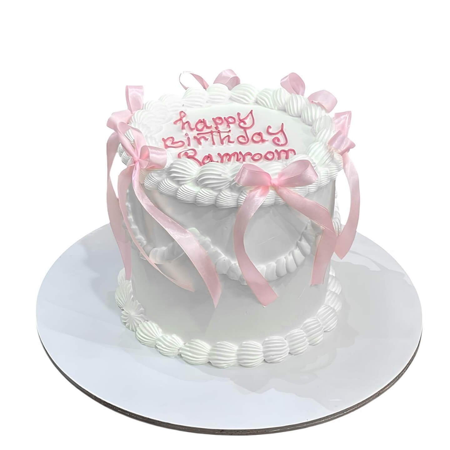 Pink Bow Cake
