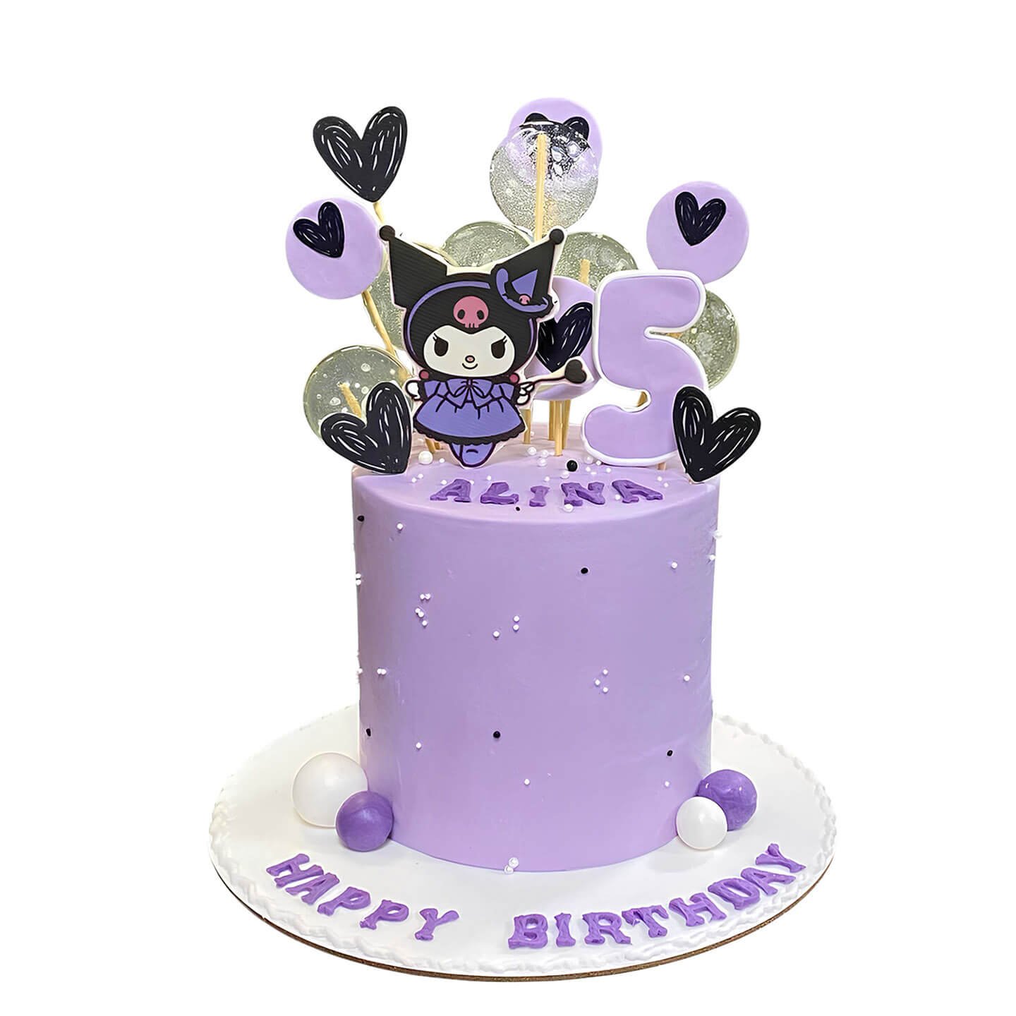 kuromi Cake Design Purple