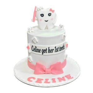 Happy First Tooth Cake