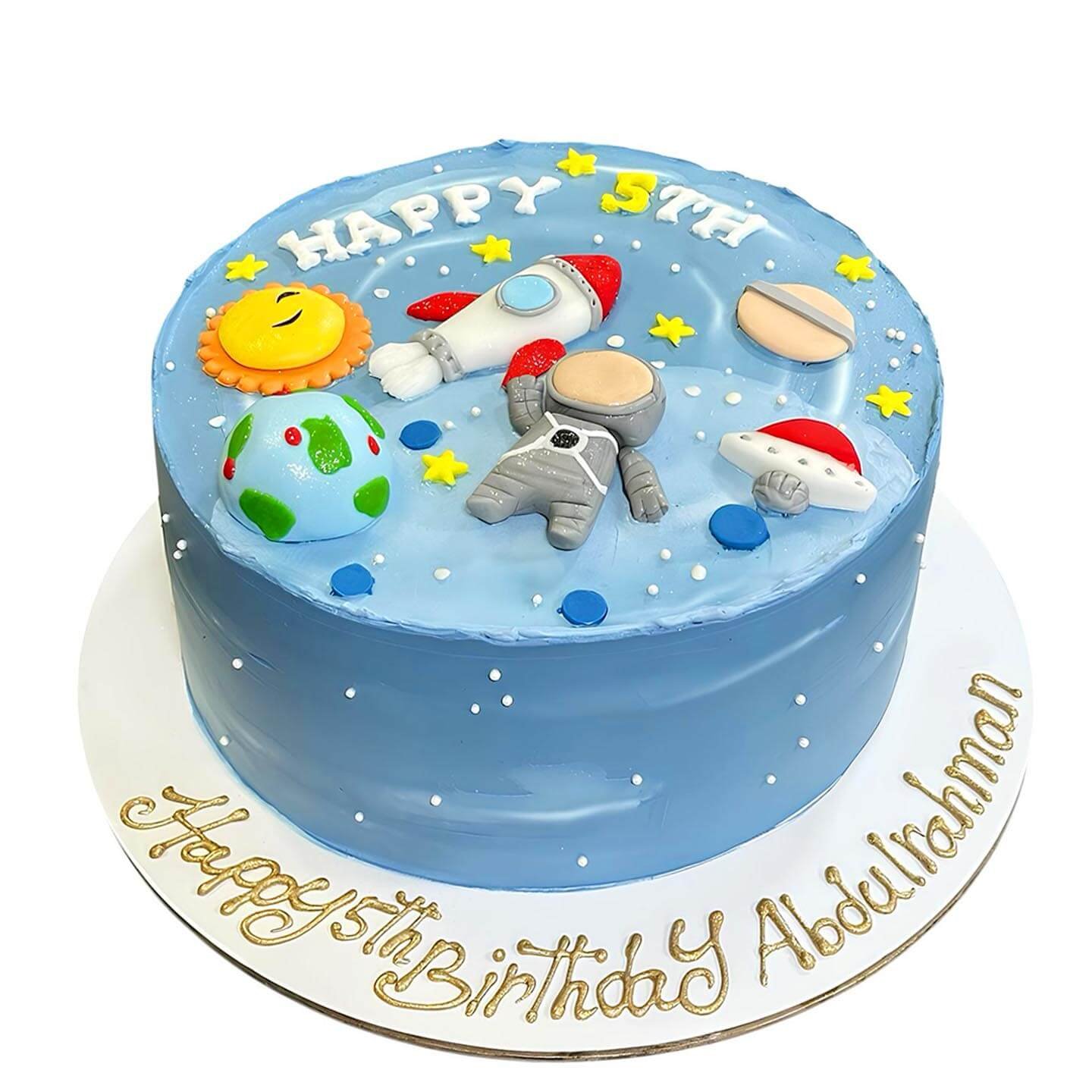 Space Theme Birthday Cake