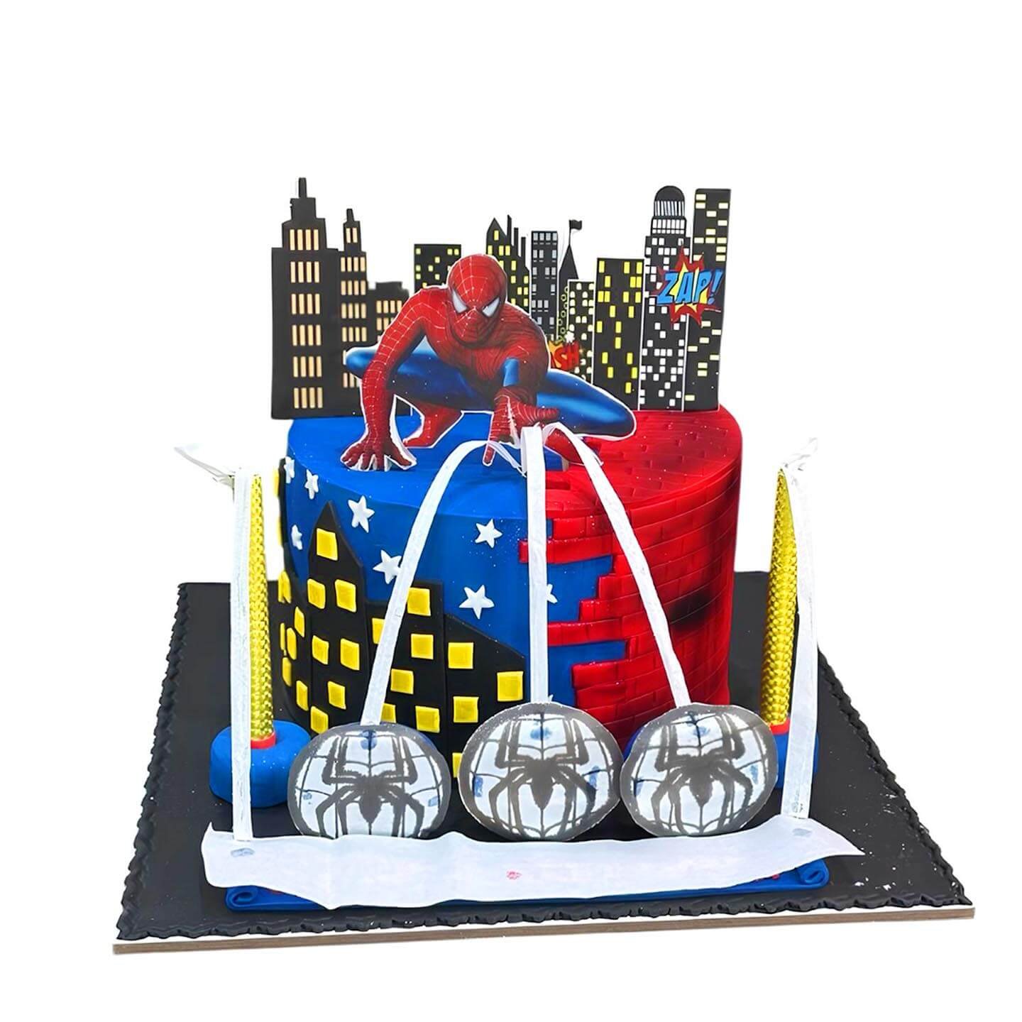 SpiderMan Fire cake