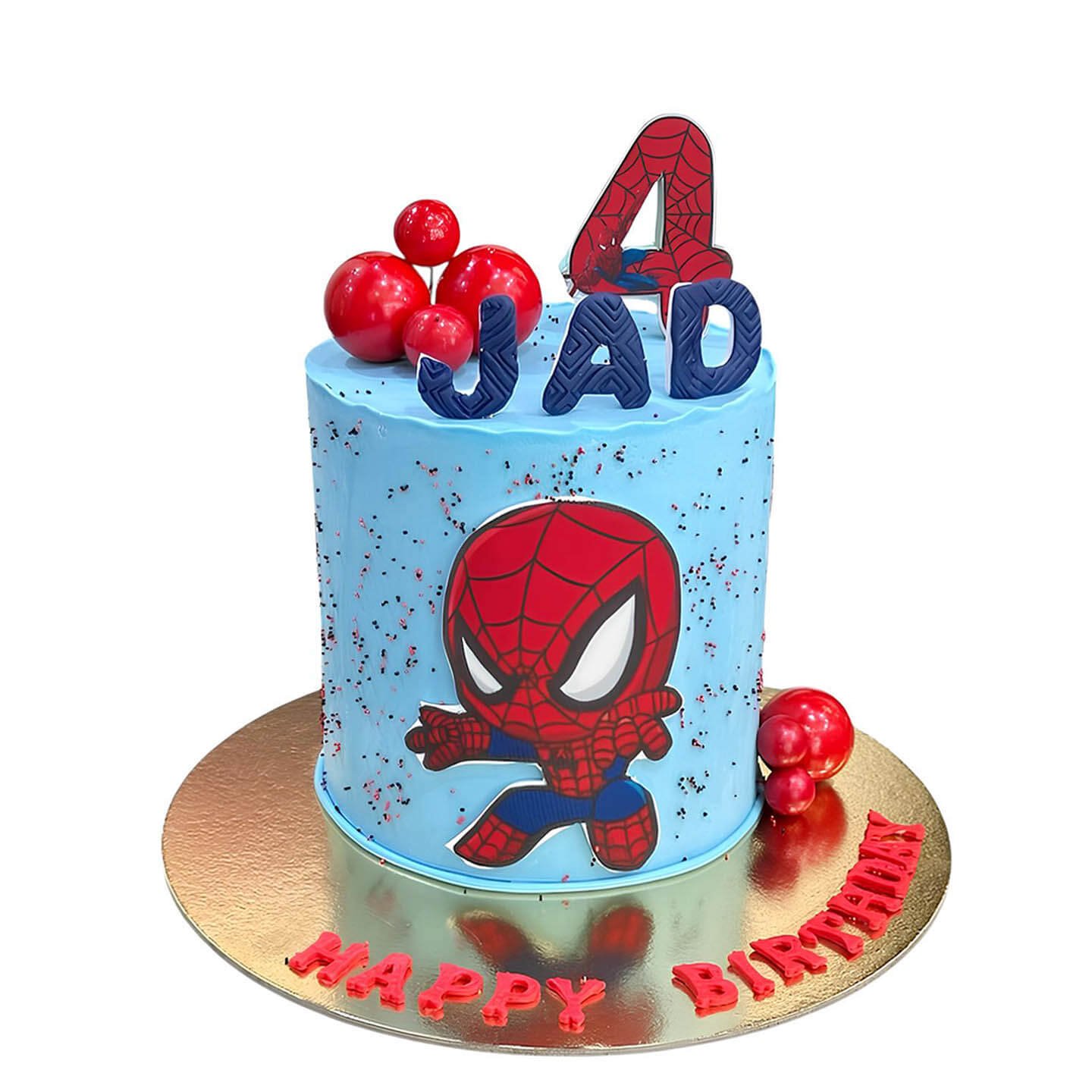 Spiderman Cake 4Th Birthday