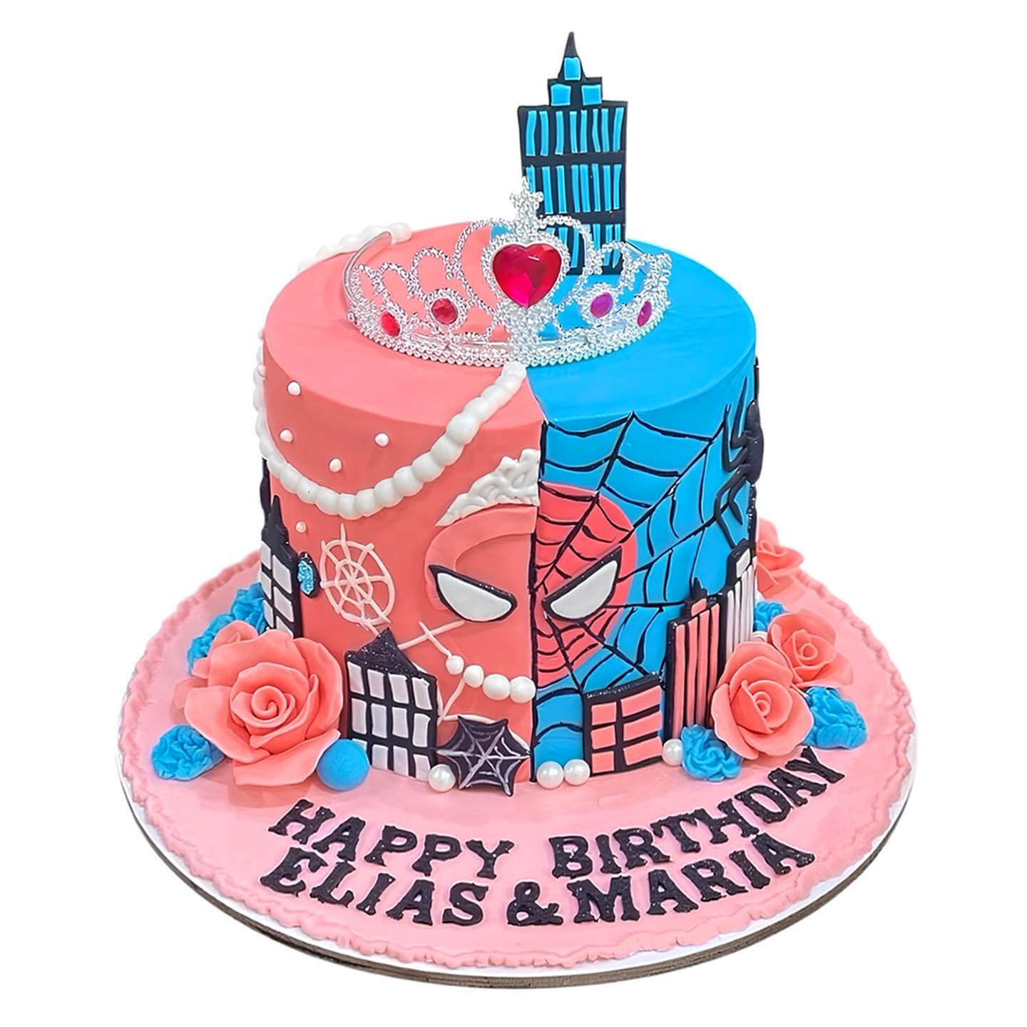 Spiderman Cake For Girl