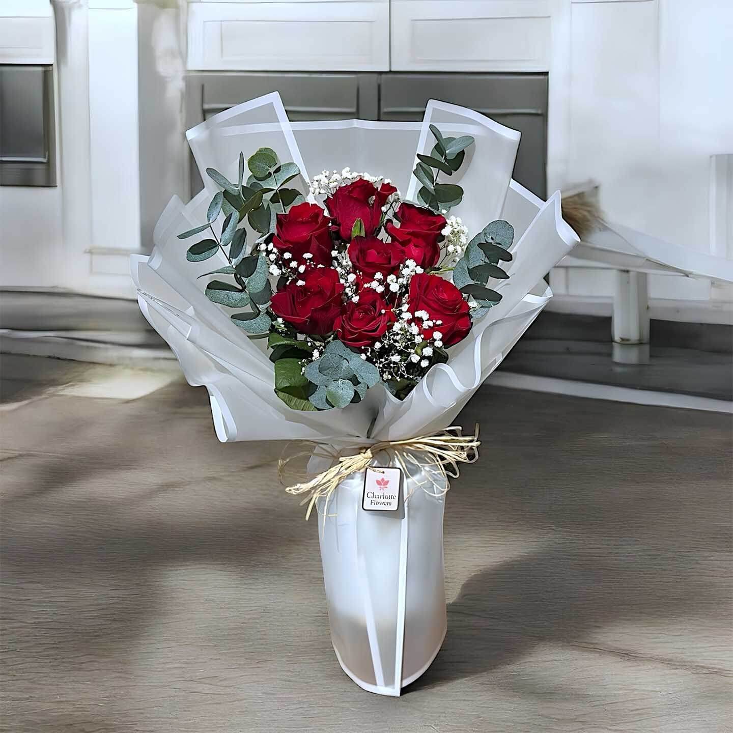 7 Red Roses Bouquet