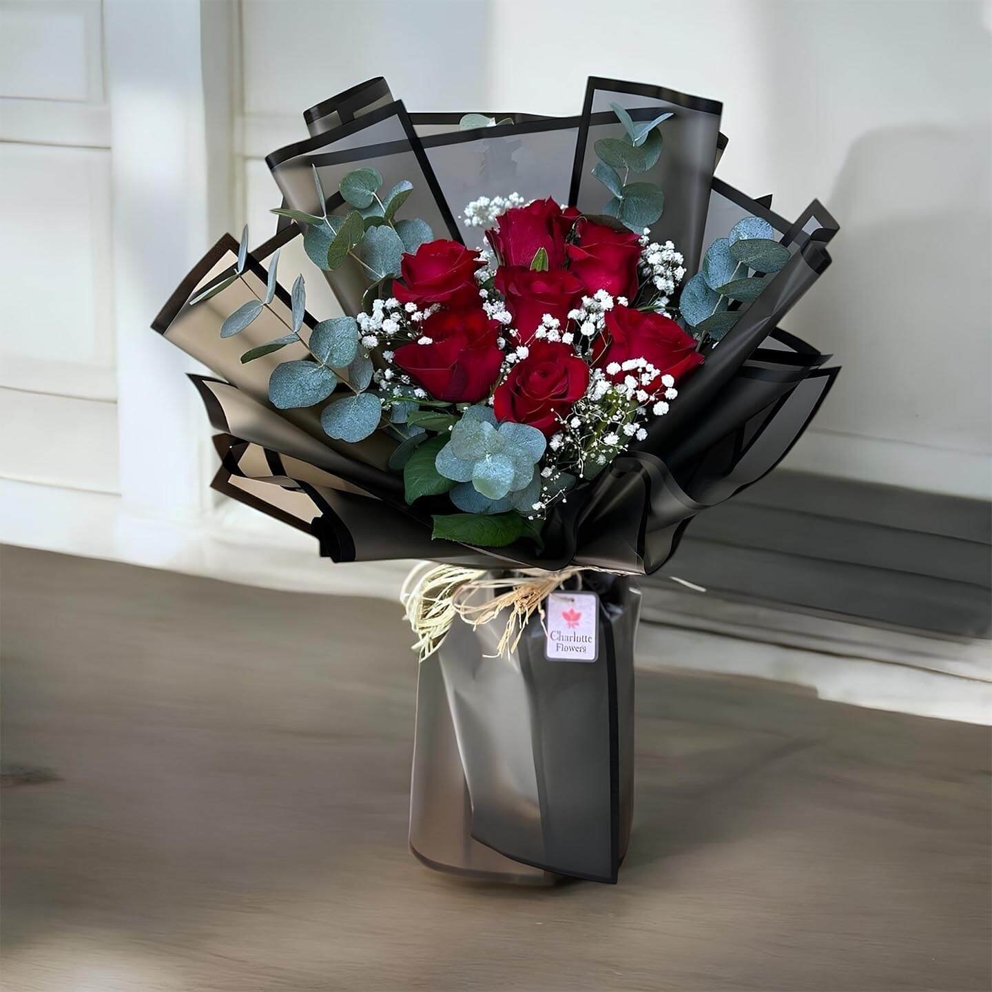 7 Red Roses Flower Bouquet